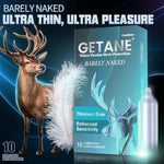 Ultra-Thin Lubricated Condoms, Comfortable And Intensified Lubricant Condoms For Men, Premium Natural Latex, 10 Count Pack