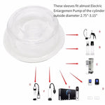 Advanced 4-Pack Universal Penis Pump Sleeve Replacement, Male Silicone Penis Vacuum Pump Seal Cover Enhancement Growth Pump Cap Sex Toy Extender Accessory For Men, White