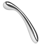 Stainless Steel Anal Plug Buttplug Curved Anus Stretcher Double-Ended Dildo Prostate Massager G-Spot Stimulation Adult Sex Toys For Men Women Couple (L)