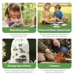 Kids Flower Press Kit with Plant ID Cards, Drawing Board & Dried Flower Art