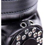 Leather Bondage Mask Hood Bdsm Restraints Sex Blindfold Adjustable Full Face Hood Harness With Breathing Hole And Padlock Erotic Sex Toys For Men Women And Couples