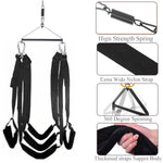 Sex Swing, 360° Ceilings Spinning Sex Swing Bdsm Sex Bondage Restraints Kit,Sex Furniture For Couples Bedroom Adult Toys Ceiling Swing With Steel Triangle And Spring Support 800 Lbs (Large)