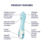 Air Pump Vibrator 5 Connect App Vibrator Sex Toy | Adult Toys For Women | G-Spot Stimulation | Vibrating Sexual Pleasure Device | Stimulation Vibrators | Female Wellness Tools | Woman Sextoy