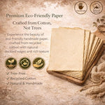 50 Sheets Handmade Watercolor Paper, 6 x 4 Inch, 150 GSM Cotton Deckle Edge