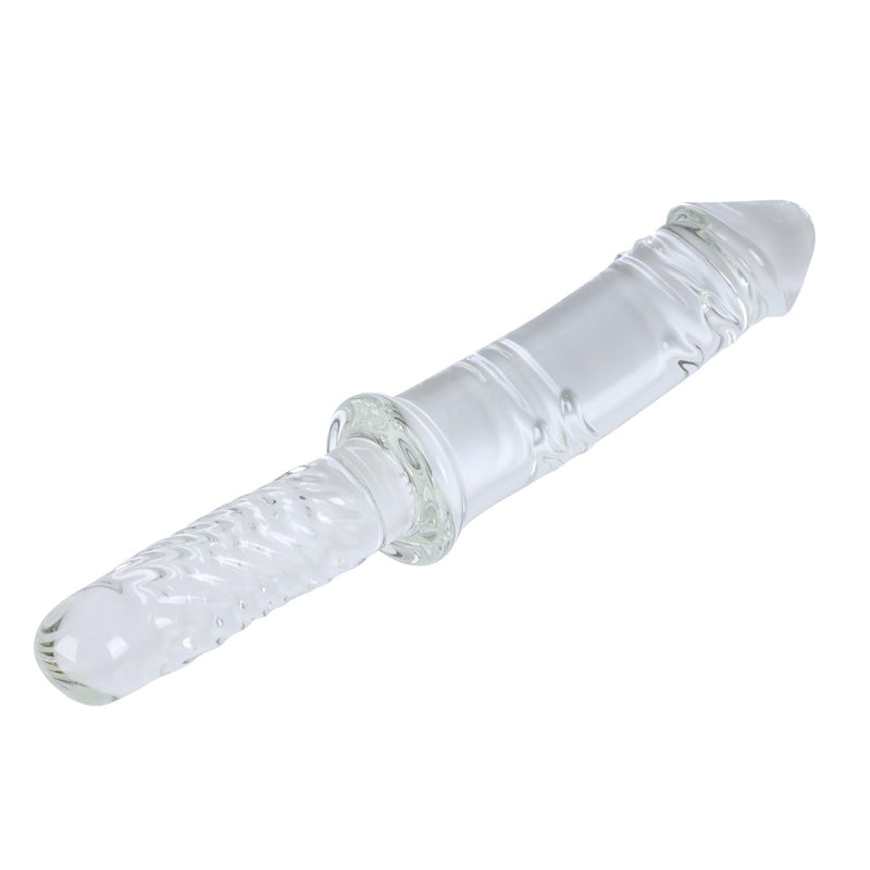 11.4" Large Clear Glass Dildo Crystal Penis G-Spot Stimulator Pleasure Wand Female Masturbator Sex Toy For Women
