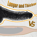 14 Inch Realistic Huge Thick Dildo, 3.3? Diameter Extra Large Dildos With Curved Shaft,Massive Penis With Strong Suction Cup Adult Sex Toy For Women Couple Advanced