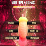 7.5" Fantasy Monster Dildo With Balls U & G-Spot Dragon Dildo With Suction Cup, Long Anal Plug Adult Sex Toys & Games For Women Men Couples