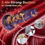 Monster Dildo Anal Toys for Hands-Free with 2 Knot Tentacle Design, 8.9'' Fantasy Dragon Huge Anal Dildos with Powerful Suction Cup for Women, Long Big Female Sex Toy, Silicone Adult Toys for Vaginal