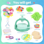 DIY Flower Bouquet Maker Kit for Kids, Build Your Own Flower Market Craft Toy