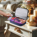 Sex Toy Storage Organizer With Locks Discreet Lockable Adult Game Toys Bag 12.5" Large Lock Toy Box Travel Bag (Navy Blue, 12.5" X 10" X 2.75")