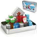 Travel Magnetic Blocks Set – 40Pcs Christmas Stem Building Toys For Kids Ages 3-5, 5-7, 4-8, 8-12, Non-Toxic & Fully Encased Magnets