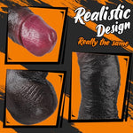 8.8 Inch Thick Big Black Realistic Dildo with Strong Suction Cup