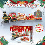 Christmas Train Building Blocks Set, Trian Model Building Toy Collectible Holiday Block Sets For Boys & Girls, Home Decor For Adult Boys Girls Kids Aged 8+(1041 Pcs)