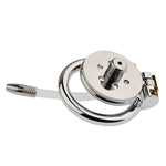 Stainless Steel Hollow Chastity Cage Flat Chastity Cage With Silicone Catheter Male Chastity Cage Male Penis Cage Restraint Cage Male Sex Toy Chastity Lock Male Chastity Device S Cage 50Mm