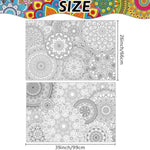 2 Pack Giant Mandala Coloring Posters, 39 x 26 Inch Jumbo Art Activity