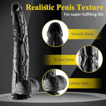 12 Inch Huge Long Big Black Dildo?Large Realistic Anal Dildos Bbc Dildo With Strong Suction Cup For G Spot Stimulator,Thick Dildos Lifelike Fake Penis Sex Toys For Men Women Couple