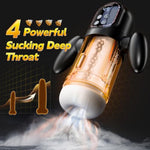 Male Masturbator Penis Pump, Sex Toy For Men With 4 Sucking 6 Vibrating & 9 Thrusting Modes, Sex Toys With 3D Realistic Textured, Male Vibrator Blowjob Sex Machines & Devices Lcd Display With Handle