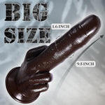 9.2 Inch Realistic Hand Finger Dildo, Adult G-Spot Stimulation Sex Toy With Powerful Strong Suction Cup For Hands-Free Play, Anal Plug And Female Masturbation Device For Women & Couples(Black)