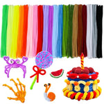 200 Pcs Pipe Cleaners for Crafts, 20 Colors, 7mm Thick Fuzzy Sticks for Kids & DIY Projects