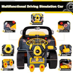 Large Truck Engine Toy For Kids: Mechanic Repair Car Kit For Toddlers - Interactive Workshop Set Take Apart Motor Vehicle With Light And Sound For Boys Children 3+ Years Old