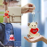 16 Pcs Heart Bears 3.5 Inch Mini Plush Bear Toy With I Love You Heart Stuffed Animals For Valentine'S Gift Keychain Wedding Birthday Party