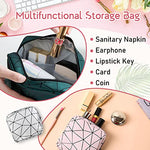 Sanitary Napkin Storage Bags 4 Pcs Menstrual Cup Pouches Nursing Pad Holder Tampon Bags Portable Period Kit Bag Feminine Product Pouch for Girls for Pads and Tampons with Zipper