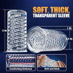 Male Masturbator Sex Toys For Men - Adult Toys Penis Pump With 8 Thrusting & 8 Spinning Modes, Pocket Pussy Male Stroker With 3D Realistic Sleeves & Indicator, Blowjob Toy Mens Sex Machine