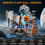 5In1 Stem Building Toys For Kids 6-14, Remote & App Controlled Mech Robots/Heavy Tanks/Tracked Racer Stem Building Kit For Kid Science Learning, 552 Pcs Diy Erector Sets Gifts For Boys & Girls