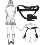 Waist Bdsm Belt Vibrator Leather Harness Vibrator Holder Bondage Strap-On Harness Bdsm Chastity Forced Orgasm Belt For Dildofor Women