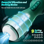 Upgraded Automatic Moaning Sucking Male Masturbator -App Control, 9 Vibration Hands Free Electric Pocket Pussy 9 Suction & 9 Squeeze, 3D Male Stroker Toy Blowjob Machine, Adult Sex Toys For Men