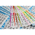 100 Pack Bingo Books with 3 Faces, 10 Pages Each, Disposable Game Books for Seniors and Adults