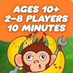 Monkey Mayhem Fun Card Game –A Game Of Champs, Chumps, And Chimps!| Hilarious Strategy Game For 2-8 Players, Ages 10+ | Includes 107 Cards, Banana & Wrench