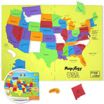 Mapology United States Puzzle | Educational Toys For Kids 5-7 | Learn Usa States Along With Their Fun Facts | Puzzles For Kids Ages 4-8