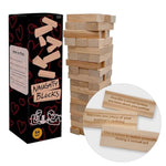 Naughty Blocks - Adult Couple'S Game With 54 Flirty & Fiery Challenges, Stacking Tower With Intimate Dares For Date Night, Anniversary, Valentine'S Day Gift