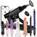 Sex Machine Dildo Machine Fucking Machine With App Control, Automatic Dildos Machine Thrusting Machine With 3 Xlr Connector, Fuck Machine Couple Sex Toy 8 Attachments For Male And Female