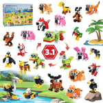 30 Pack Party Favors Building Set For Kids, 750 Pcs Mini Animal 3-In-1 Building Block Kit Sets, Goodie Bags Stuffers For Kids Classroom Prizes Birthday, Best Gifts For Boys Girls Ages 6+