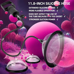 Clitoral Pumps Bdsm Erotic Vagina Pumps Upgraded Extended Tube Nipple Suckers Female Erotica Couple Sexual Pleasure Tool, Sucking Nipple Toy With 4 Powerful Suckers, Adult Sex Toy Set