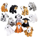Plush Puppy Dogs Stuffed Dog Animal Toys - (Pack Of 12) 6 Inches Tall Stuffed Animals Bulk Assorted Puppies And Cute Stuffed Plushed Dog Puppies Assortment, Stocking Stuffers