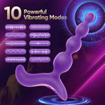 Vibrating Anal Beads Butt Plug - Anal Toys Sex Toys For Women And Men, Adult Toys Vibrater Wand Prostate Massager, Anal Vibrator Sex Novelties G Spot Dildo Sexual Pleasure Tools For Couples (Purple)