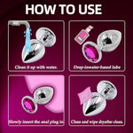 Anal Plug Beginner Set - 4 Pcs Butt Plugs Sex Toy Anal Training Kit,Butt Training Plugs Kit Adult Toy For Beginner Adult Unisex Women And Men Couple