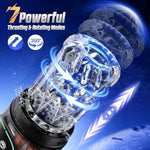 Sex Toys Male Masturbator Adult Toys, Male Sex Toy For Men Penis Pump Pocket Pussy 3D Male Stroker Male Masturbators With 3 Pump & 7Thrusting Rotating Vibrating Sucking Lcd Sex Games