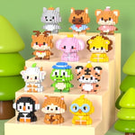 12 Pack Animals Building Block Sets,Micro Mini Animals Party Favors For Kids, Birthday Gift For Boy Girl(1,691 Pieces)