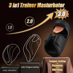 Male Sex Toys For Men - Male Masturbator Penis Training Vibrator, 10 Clamping & Vibrating & Tongue-Licking Adult Sex Toys, Intense Stroker Trainer For Increase Endurance & Ultimate Pleasure
