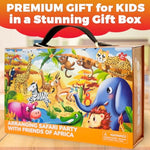 Giant Floor Puzzles For Kids Ages 3-5 - 2X3 Feet 48 Piece Large Puzzles For Kids Ages 4-8 - Educational Toys For Boys And Girls - Africa Toy Gift Activities
