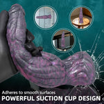 9.6-Inch Fantasy Wolf Knot Dildo, Large Silicone Toy with Suction Cup Base