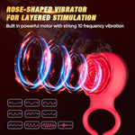 Penis Ring Adult Sex Toys - Silicone Adjustable Male Cock Ties For Erection Enhancing, Long Lasting Stretchy Penis Clamp Cock And Ball Ring For Men,With Cock Ties Clitoris Vibrator