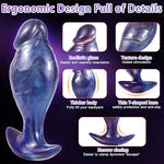 Butt Plug Silicone Anal Plugs, Curved Base Anal Trainer for Women/Men
