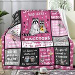 Raccoon Blanket Raccoons Gifts For Women,Funny Raccoon Stuffed Animal Throw Blankets Best Raccoons Christmas Birthday Gifts For Kids Girls Adults 50"X40"