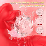 Thrusting Dildo, Rose Sex Toy Vibrator With Remote, Vibrator Wand Stimulation G Spot Clitoral And Nipples With 9 Vibration And 9 Thrusting Modes, Sexual Pleasure Tools For Women, Adult Toys For Female