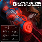 Vibrating Butt Plug Knot Large Buttplug, Vibrating Anal Plug with 8 Modes